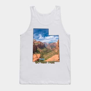 Utah State Outline (Zion National Park) Tank Top